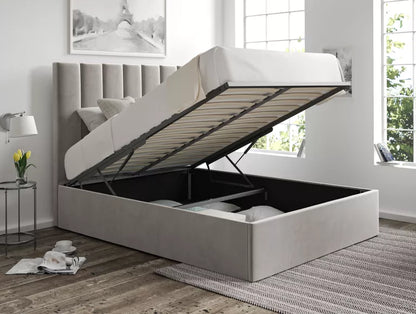 Amalfi Hugo Platinum Upholstered Ottoman Bed Frame Only – view 5