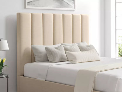 Amalfi Linea Linen Upholstered Ottoman Bed Frame Only