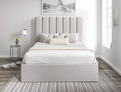 Amalfi Trebla Chalk Upholstered Ottoman Bed Frame Only