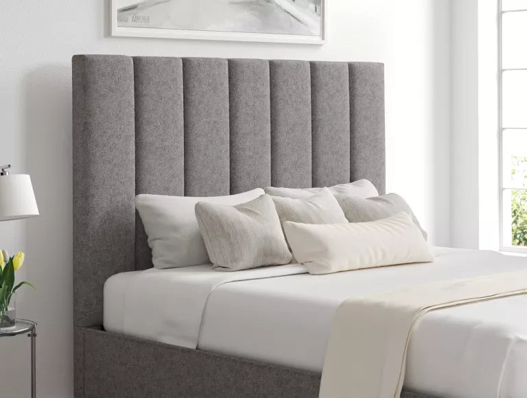 Amalfi Trebla Charcoal Upholstered Ottoman Bed Frame Only – view 5