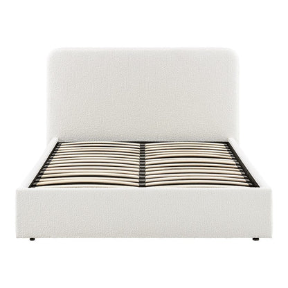 Ascot Bouclé Ottoman Storage Bed - Off White