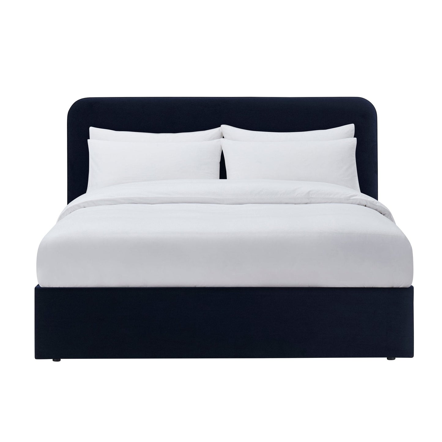 Ascot Ottoman Storage Bed - Navy