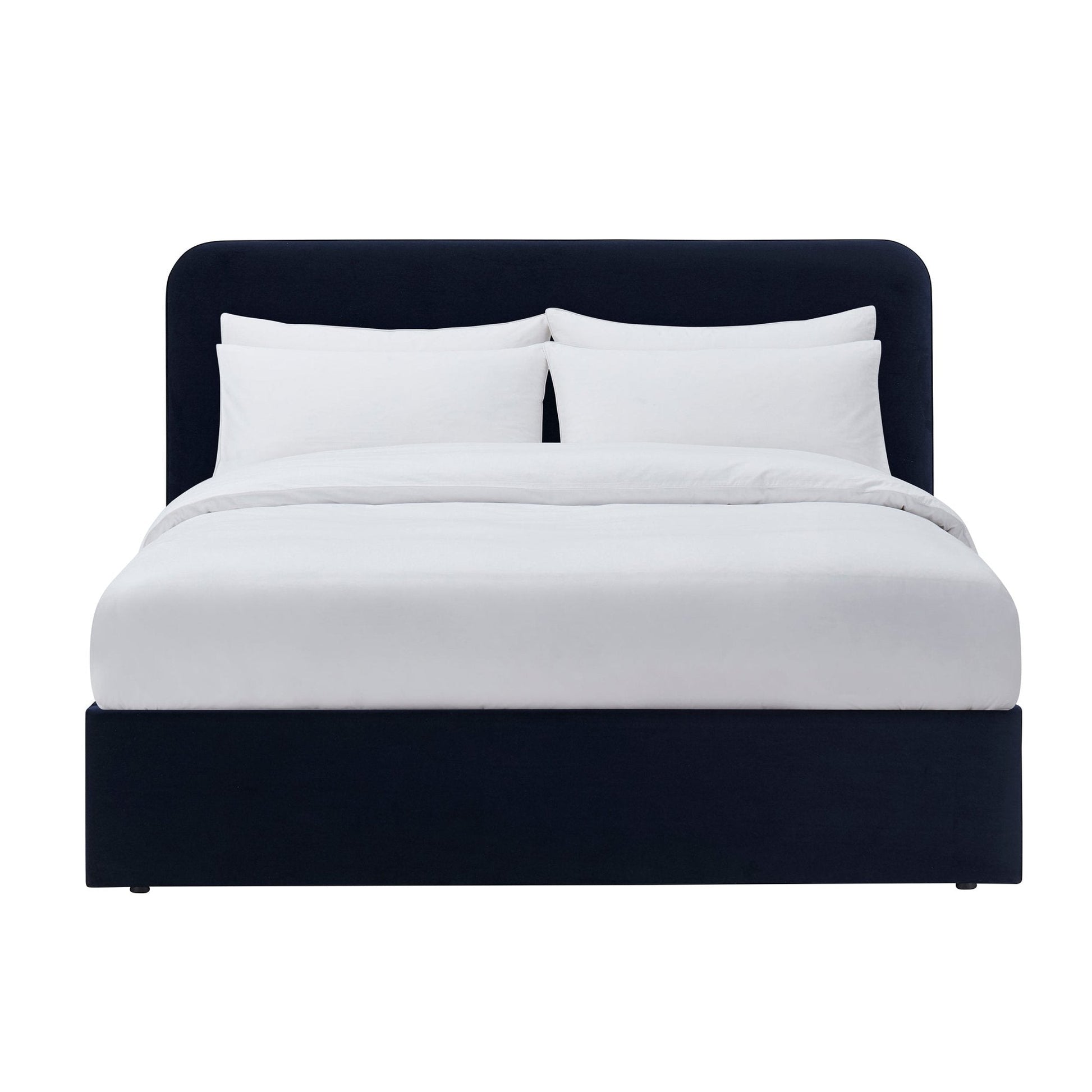 Ascot Ottoman Storage Bed - Navy