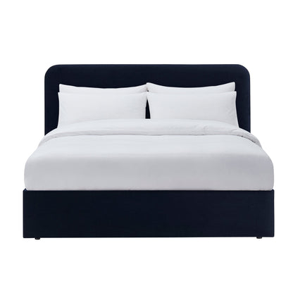 Ascot Ottoman Storage Bed - Navy
