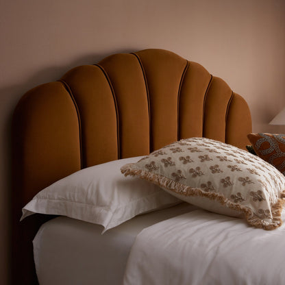 Hana Ottoman Bed with Storage, Cinnamon Velvet