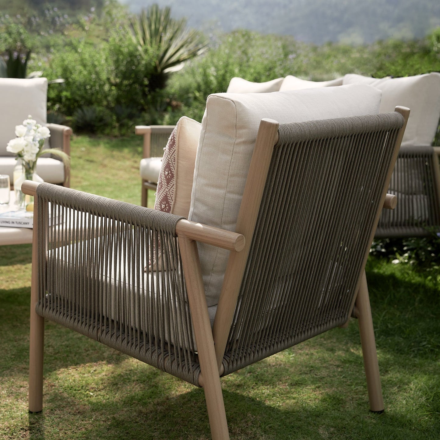Soller Indoor and Outdoor Rope Weave 5-Seater Sofa Set