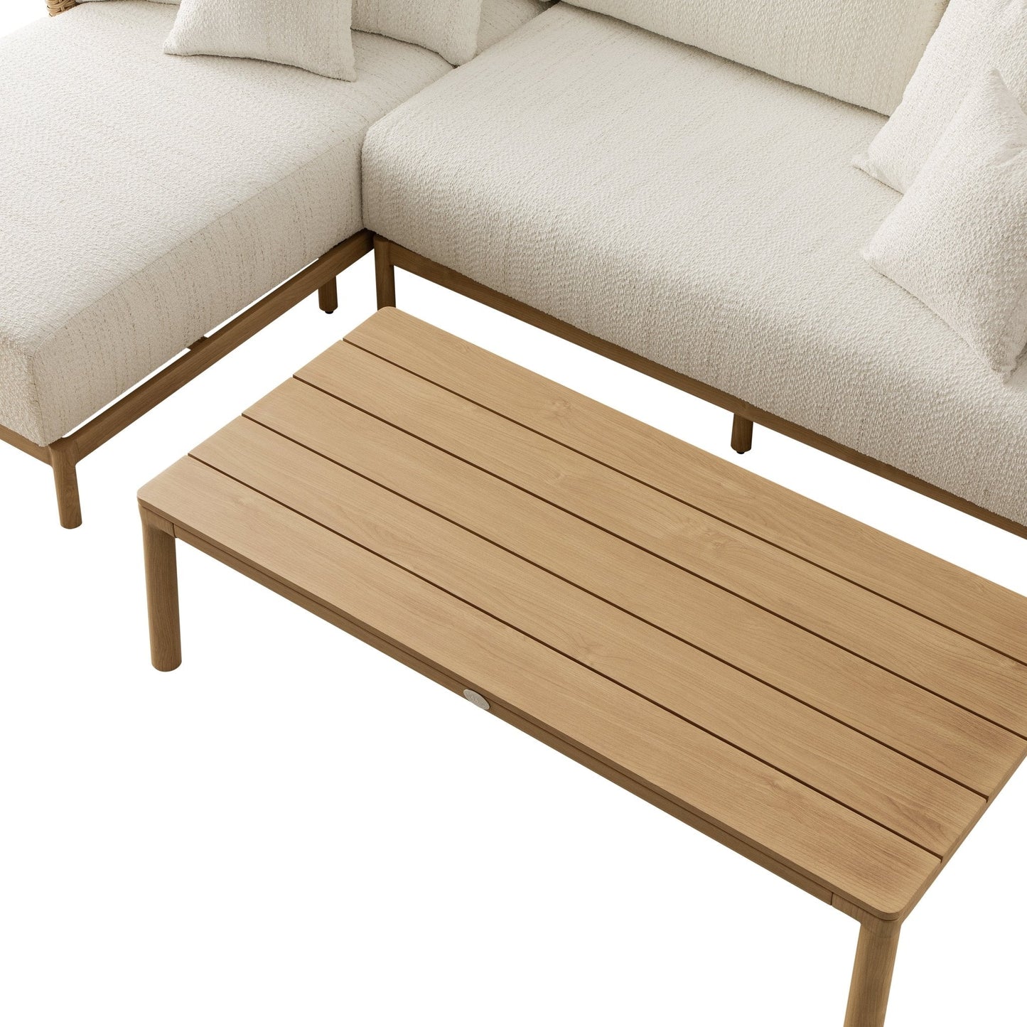 Panarea Indoor and Outdoor Wicker 4-Seater Chaise Lounge Set