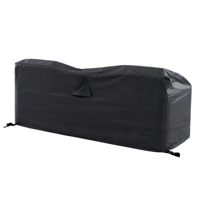 Garden Furniture Cover for Bellagio Round Wicker Bistro Set with Rising Side Table