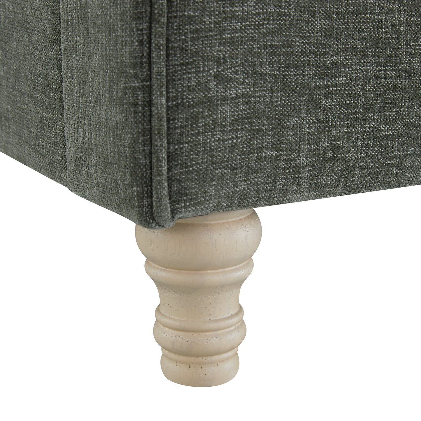 Porchester Ottoman Bed with Storage, Sleigh, Forest Green Chenille