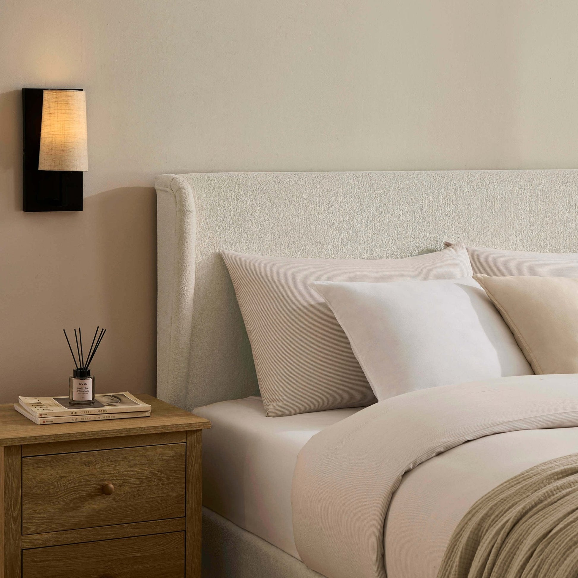 Berkeley Ottoman Storage Bed - Chenille Ecru
