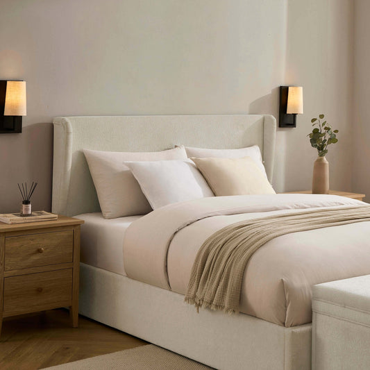 Berkeley Ottoman Storage Bed - Chenille Ecru