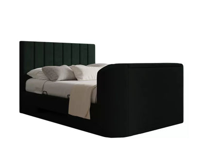 Berkley Upholstered Hugo Bottle Green Ottoman TV Bed – view 2