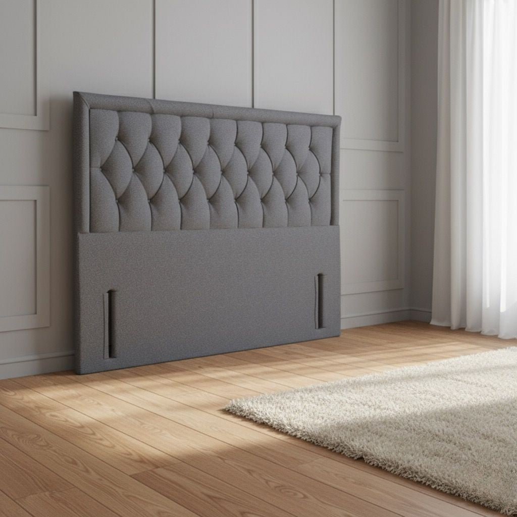 Krakow Floor Standing Upholstered Fabric Headboard