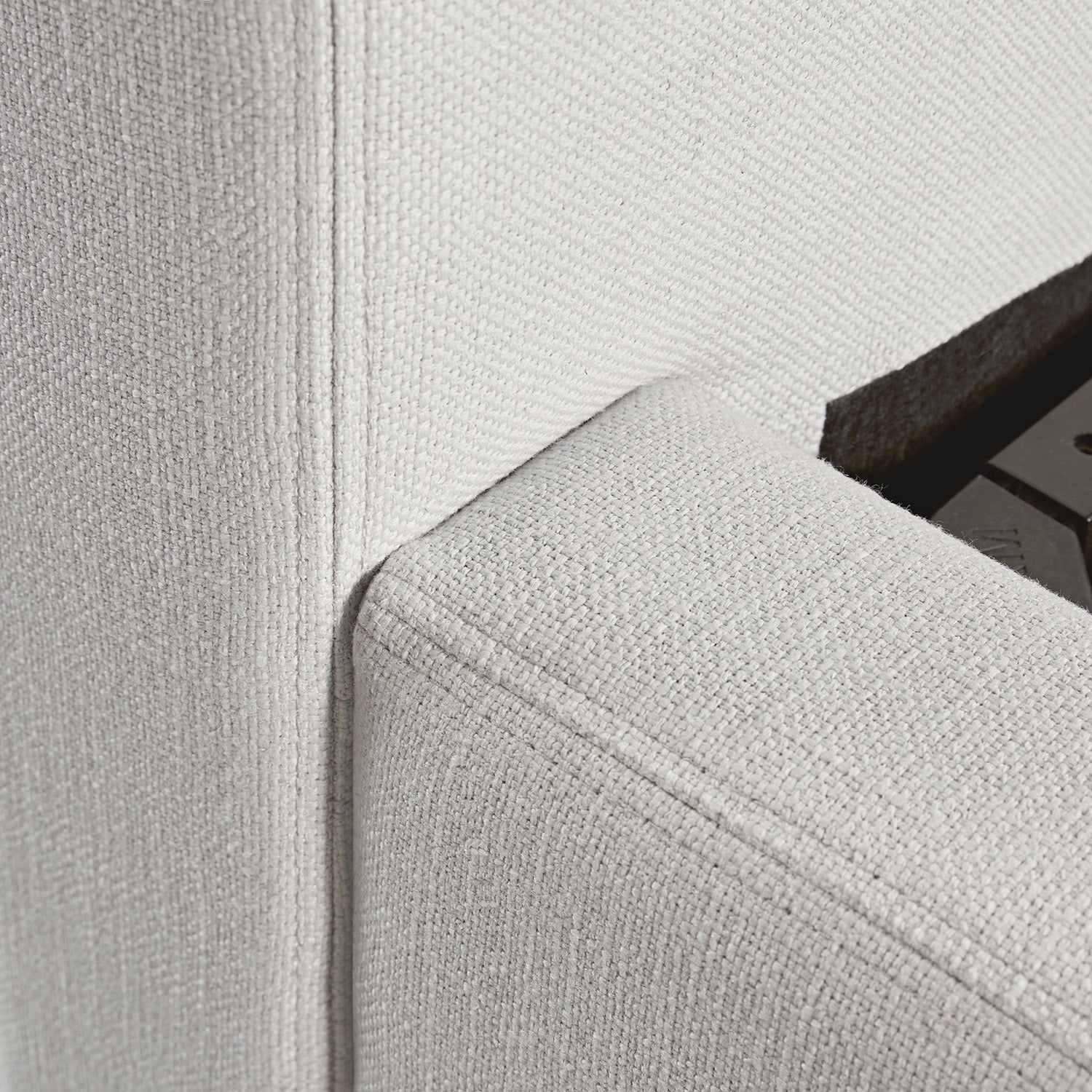 Antoine Side-Opening Ottoman Bed with Storage, Ivory Linen Blend