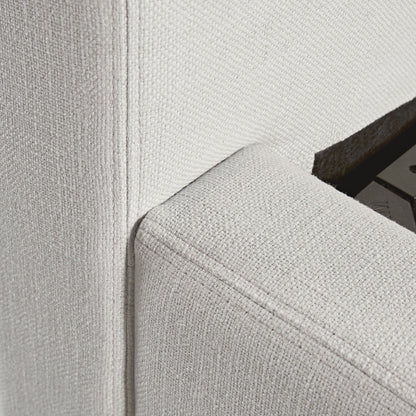 Antoine Side-Opening Ottoman Bed with Storage, Ivory Linen Blend