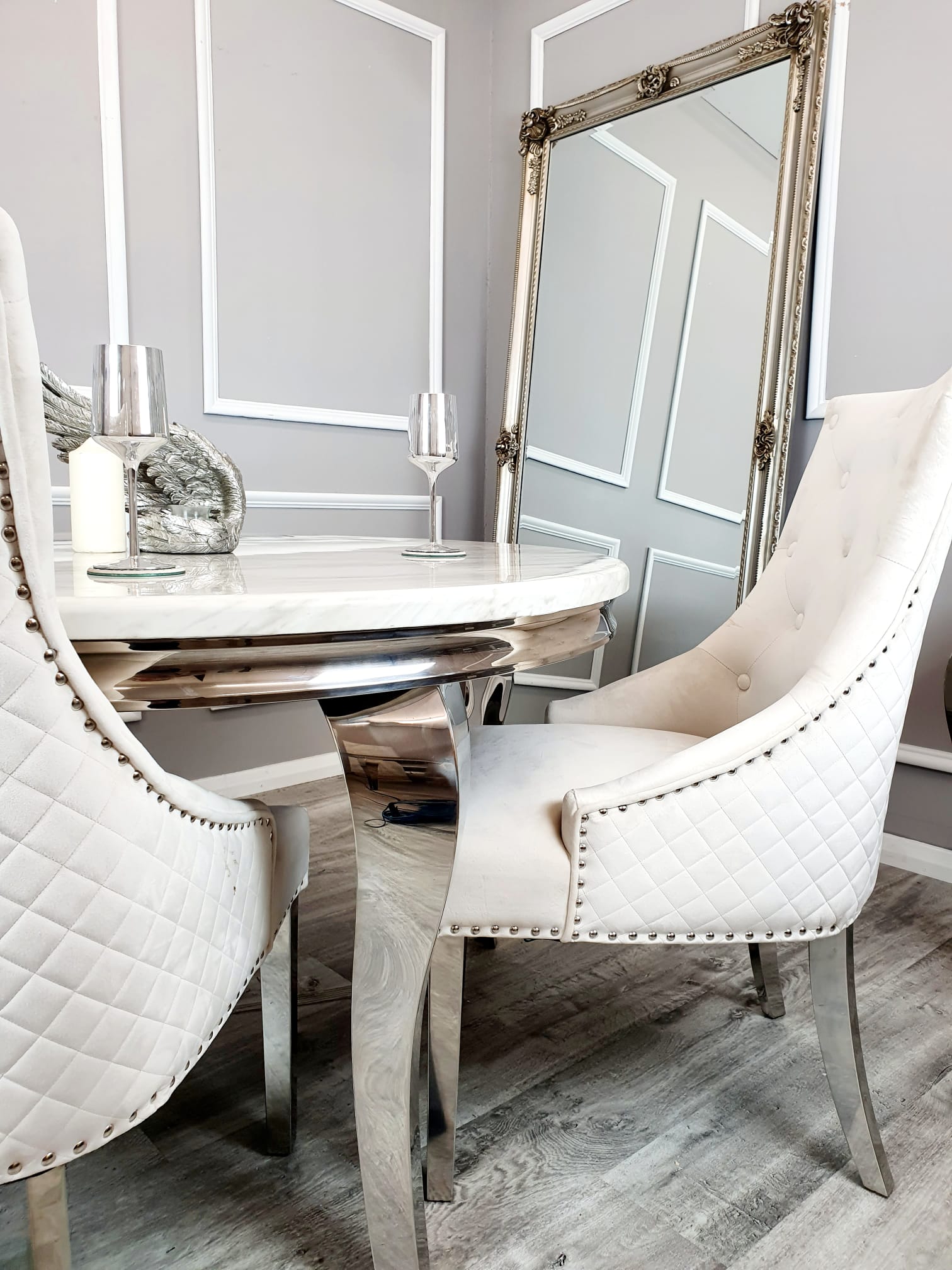 Louis Round Ivory With all Tables – view 3