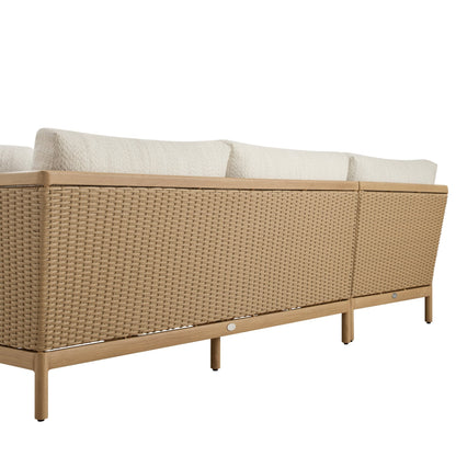 Panarea Indoor and Outdoor Wicker 4-Seater Chaise Lounge Set