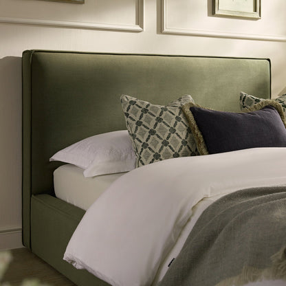 Forte Drawer Bed with Storage, Dried Herb Mohair