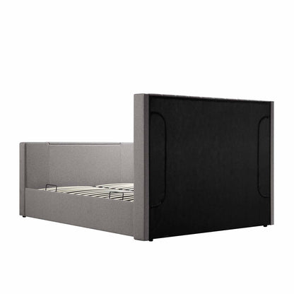 Wilton Grey Fabric TV Bed with Ottoman Storage