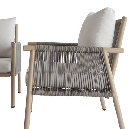 Soller Indoor and Outdoor Rope Weave 5-Seater Sofa Set