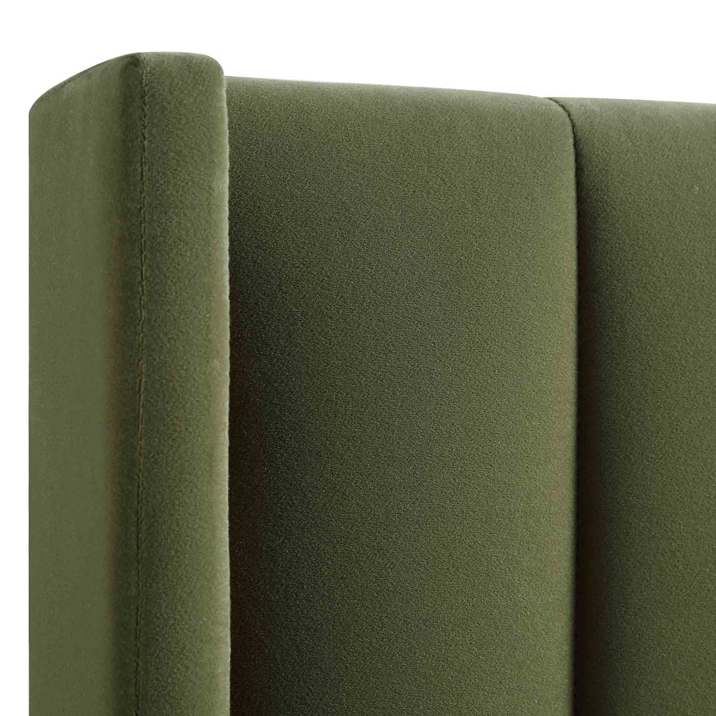 Wilton Moss Green Velvet Ottoman Bed with Storage