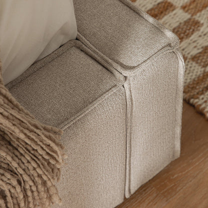 Claudine Ottoman Bed with Storage, Oatmeal Weave