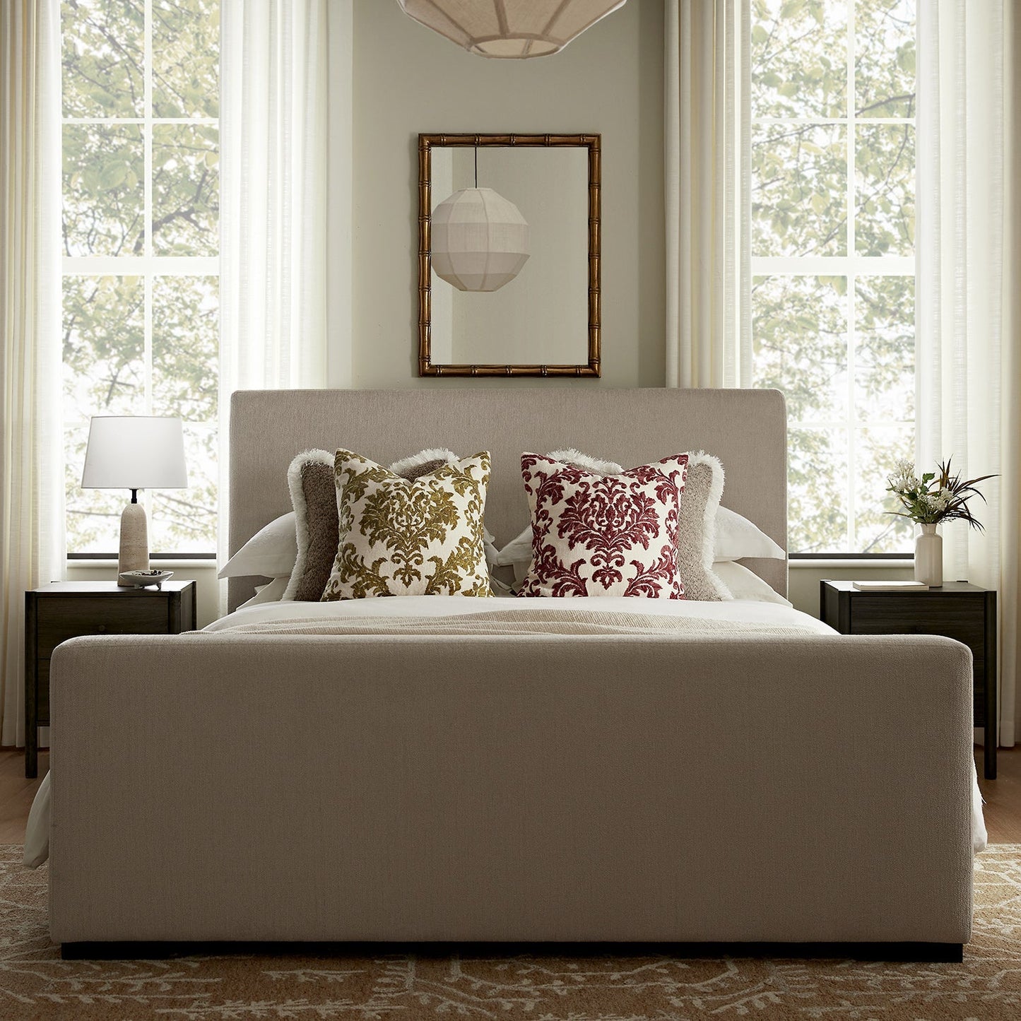 Antoine Side-Opening Ottoman Bed with Storage, Soft Beige Chenille