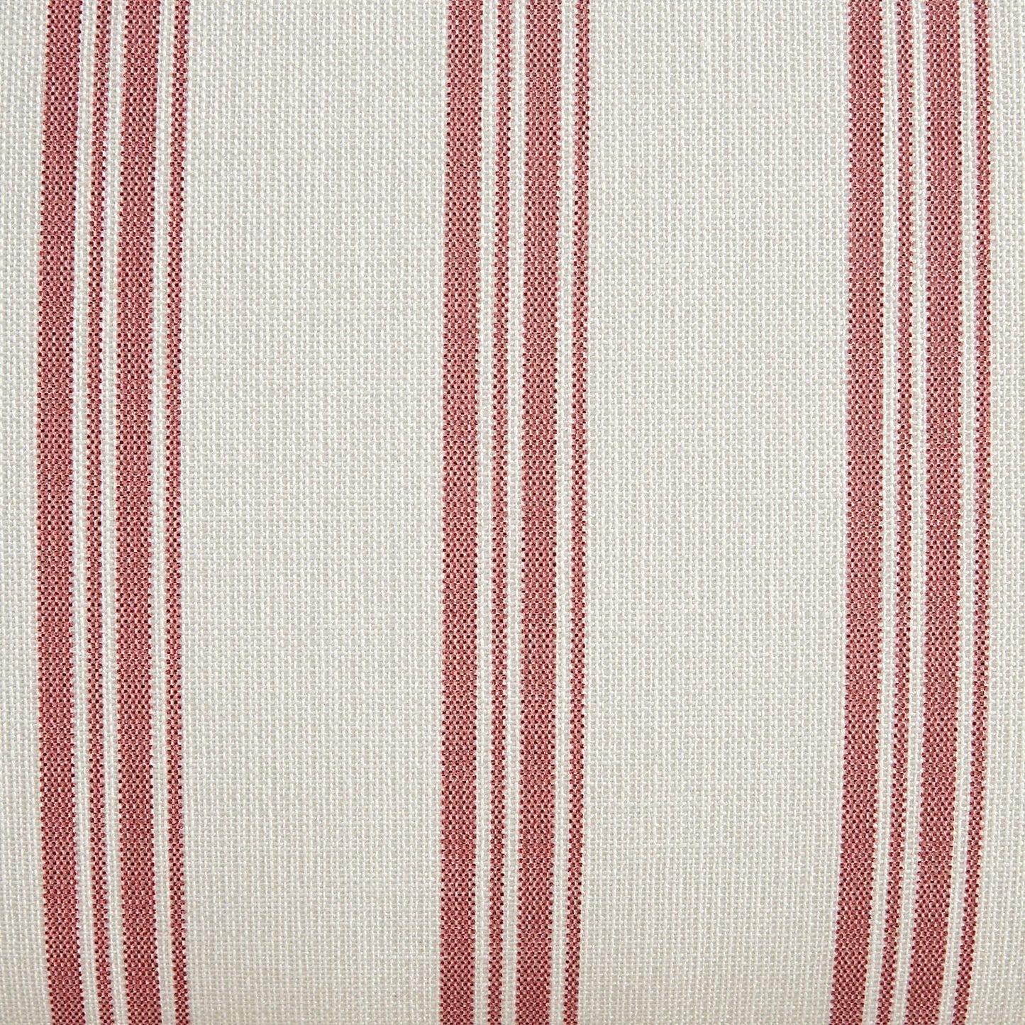 Celeste Upholstered Bed with Storage with Ruffled Headboard, Peony Red Stripe