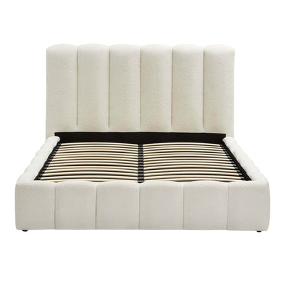 Cheshire Boucle Ottoman Storage Bed - Off White
