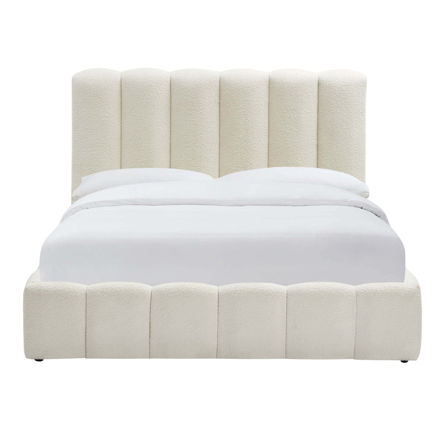Cheshire Boucle Ottoman Storage Bed - Off White