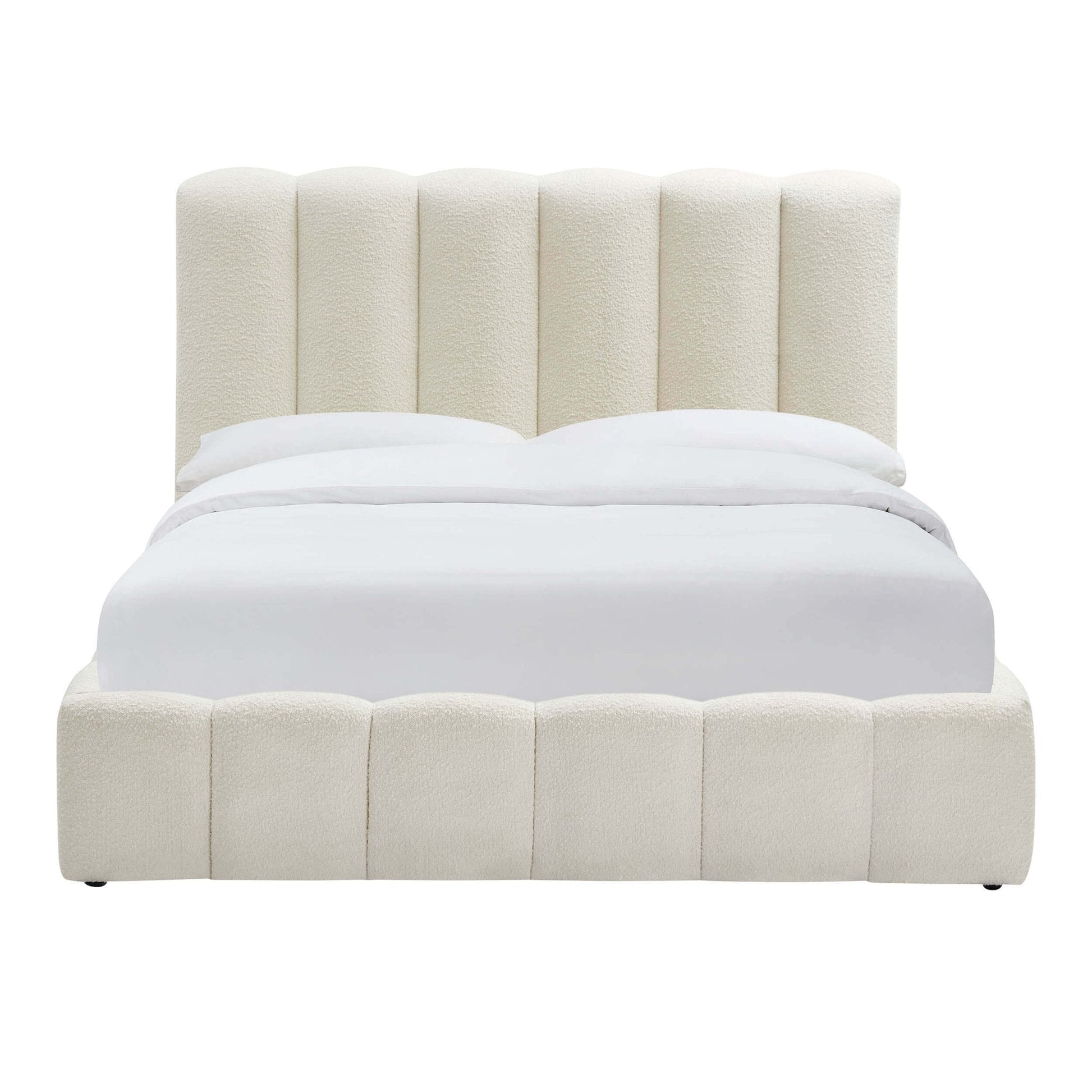 Cheshire Boucle Ottoman Storage Bed - Off White