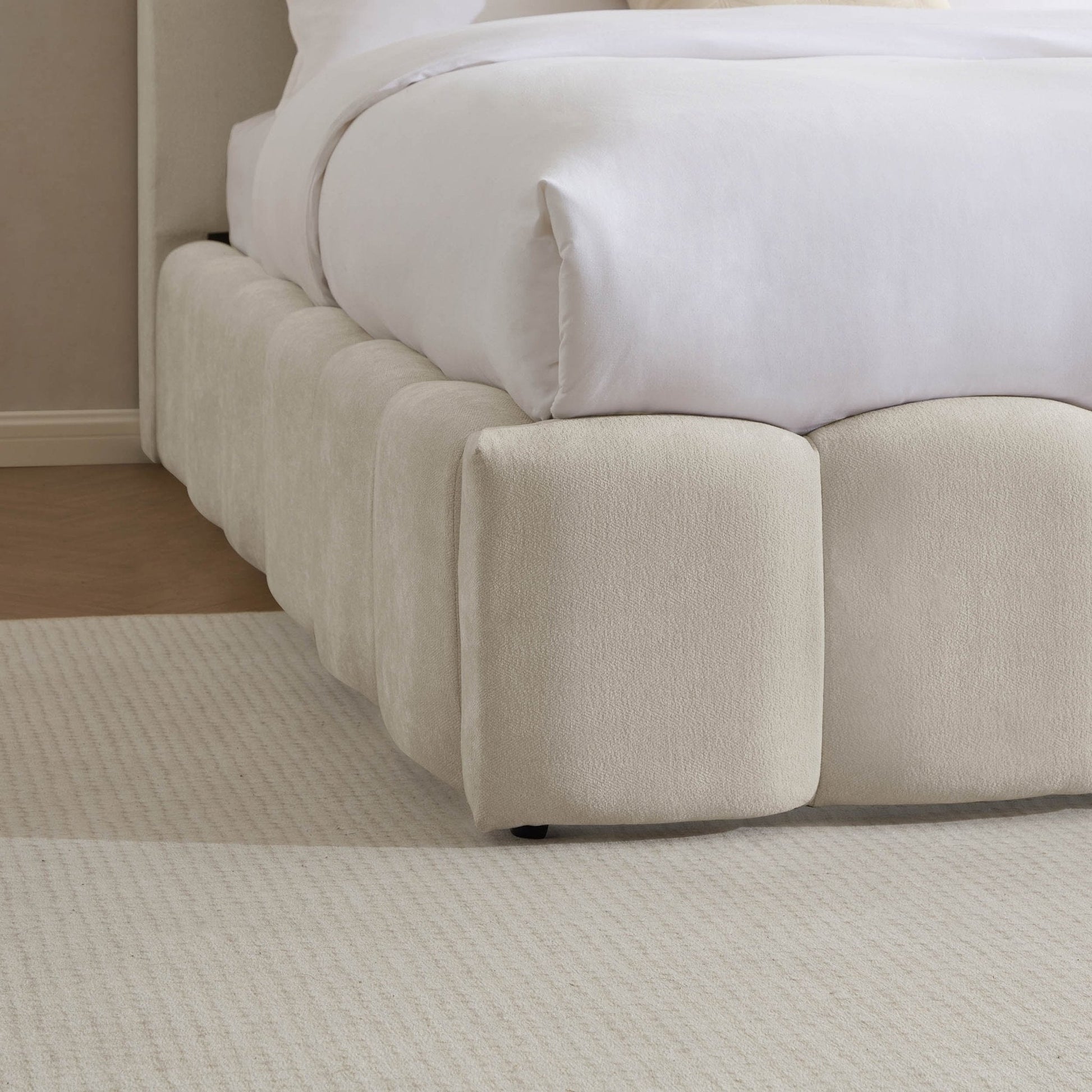 Cheshire Ottoman Storage Bed - Ivory