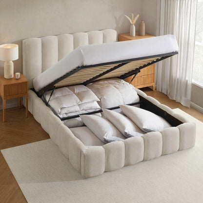 Cheshire Ottoman Storage Bed - Ivory