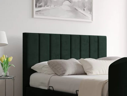 Berkley Upholstered Hugo Bottle Green Ottoman TV Bed – view 6