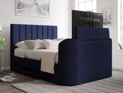 Berkley Upholstered Hugo Royal Ottoman TV Bed - Bed Frame Only