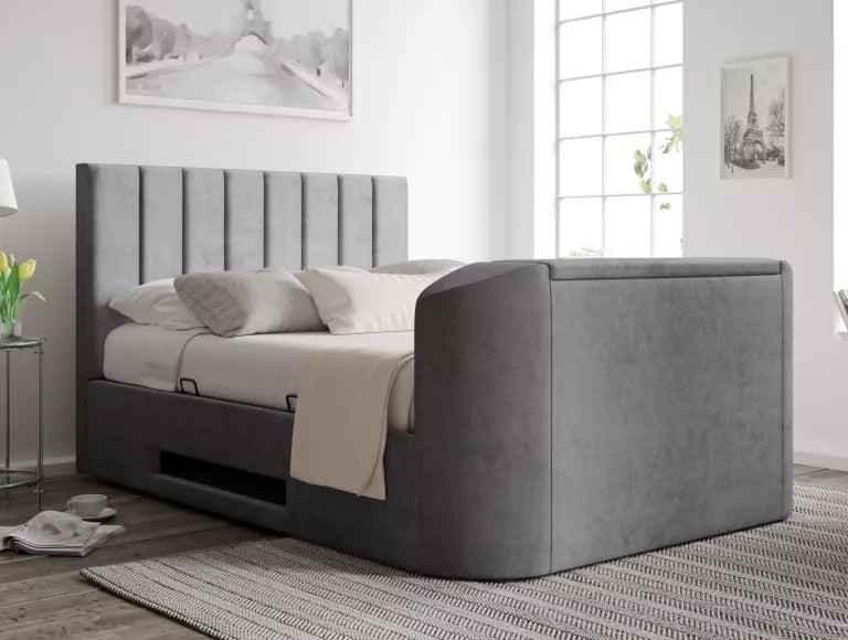 Berkley Upholstered Hugo Platinum Ottoman TV Bed – view 6