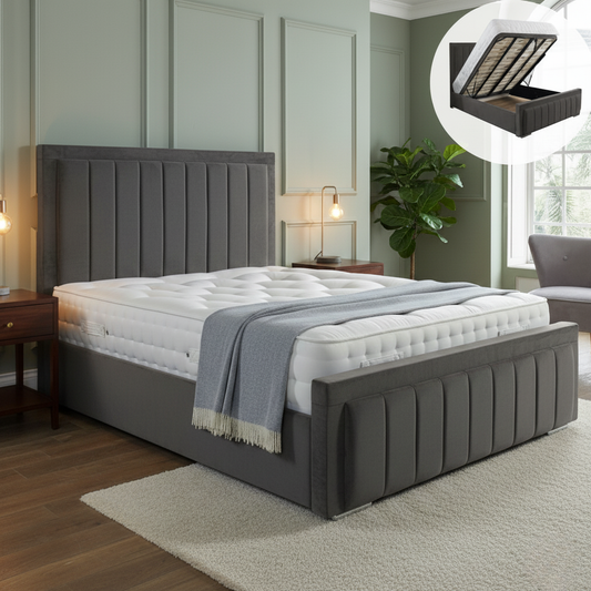 Florence Ottoman Bed with Storage - Optional Mattress