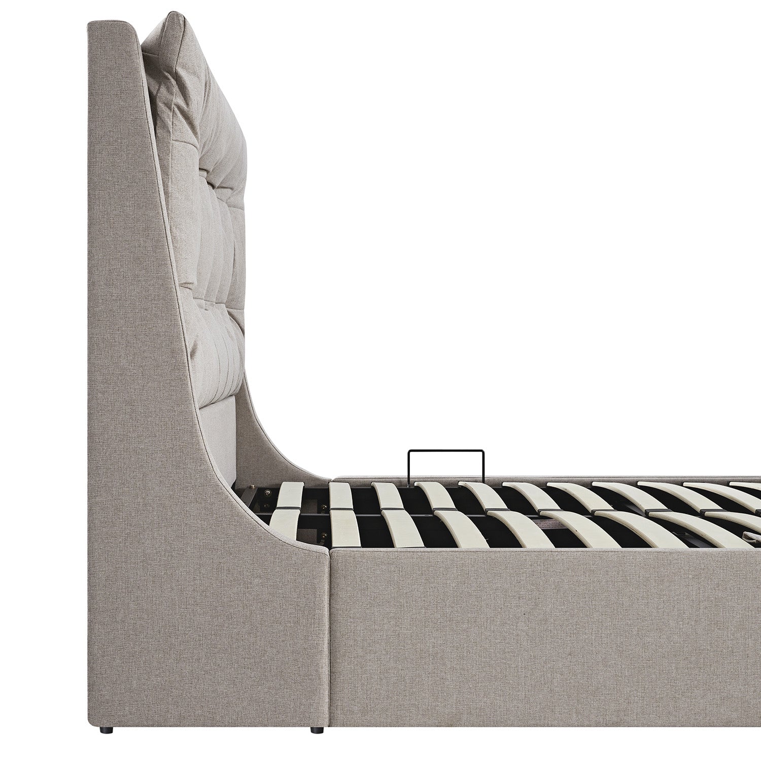 Hadley Stone Fabric TV Bed with Ottoman Storage