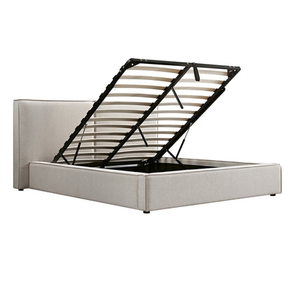 Claudine Ottoman Bed with Storage, Oatmeal Weave