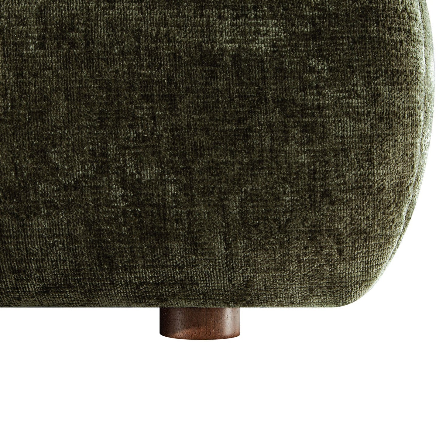 Thera Pillow Headboard Upholstered Bed, Moss Green Chenille
