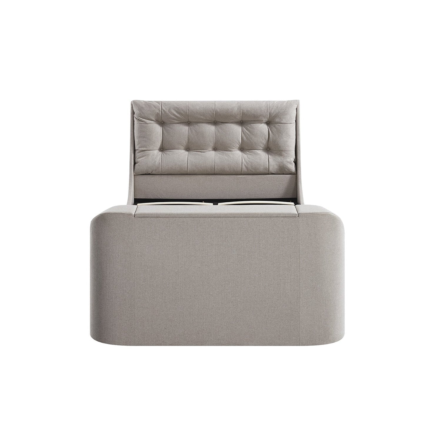 Hadley Stone Fabric TV Bed with Ottoman Storage