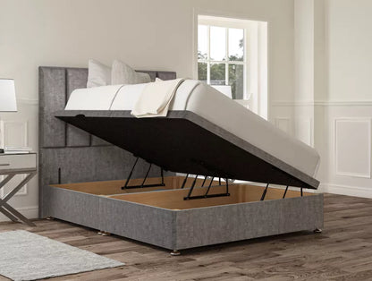 Empire Upholstered Headboard and Ottoman Base – view 2