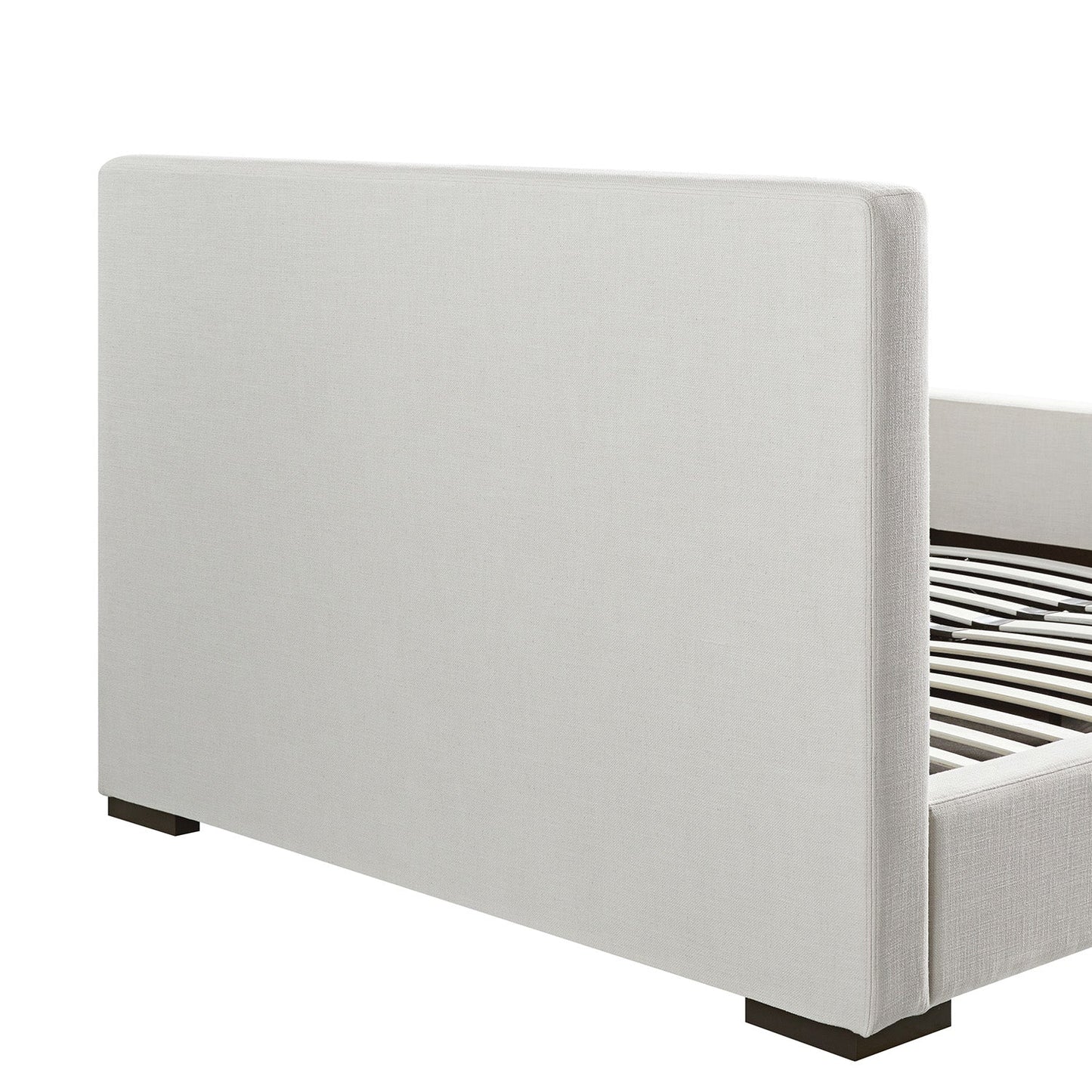 Antoine Side-Opening Ottoman Bed with Storage, Ivory Linen Blend