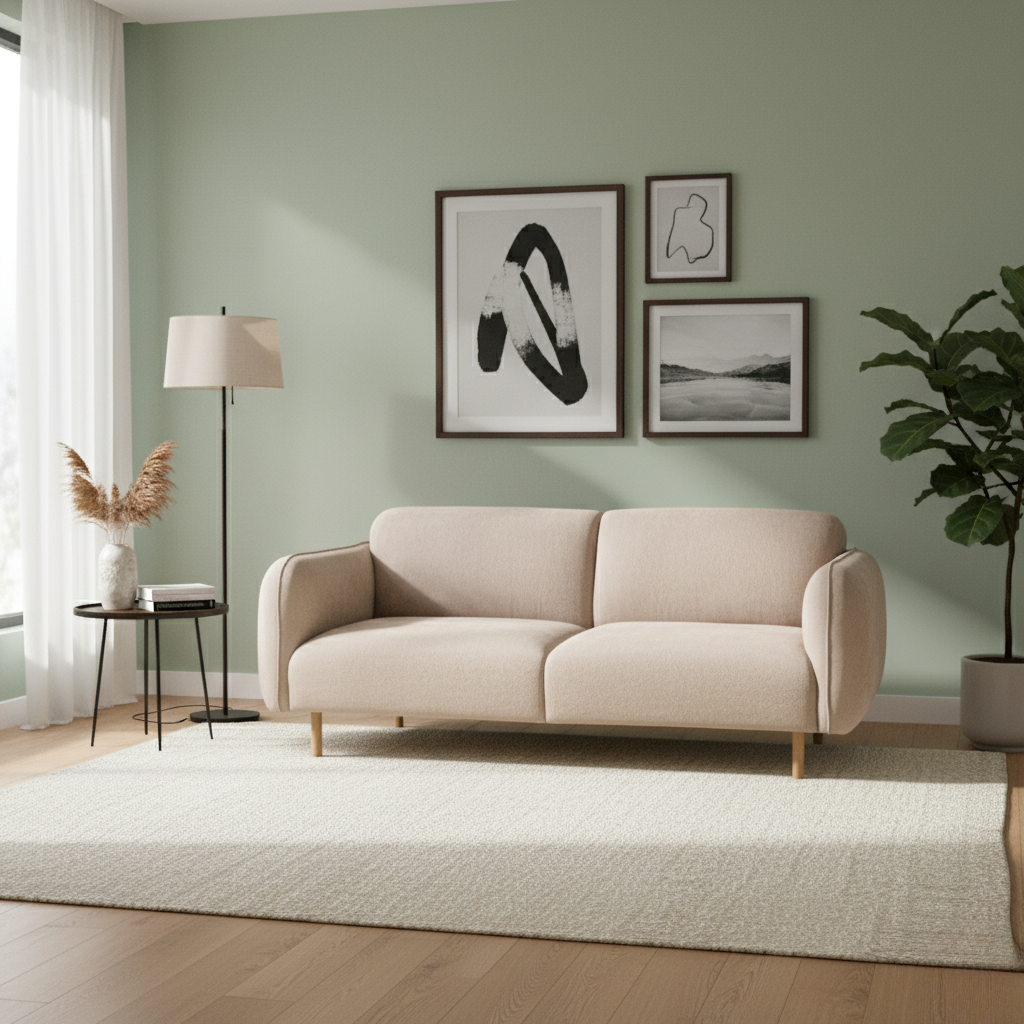 2.5-Seater Sofa – Ashford in Fay Beige Upholstery