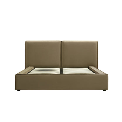 Claudine Ottoman Bed with Storage, Hazelnut Velvet