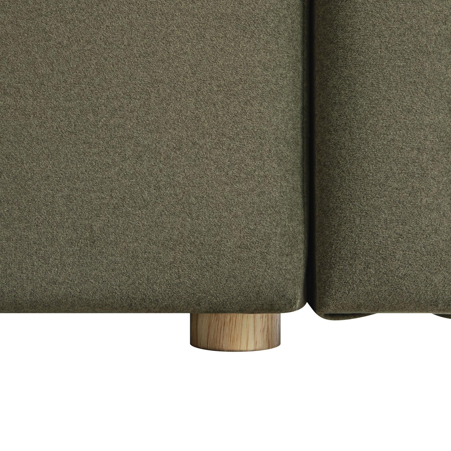 Forte Drawer Bed with Storage, Dried Herb Mohair