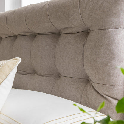 Hadley Stone Fabric TV Bed with Ottoman Storage