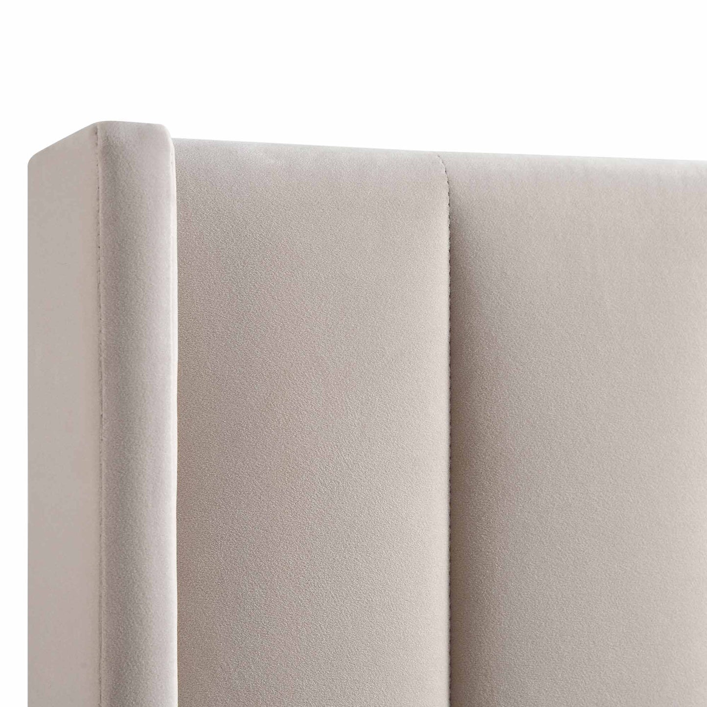 Wilton Champagne Velvet Ottoman Bed with Storage