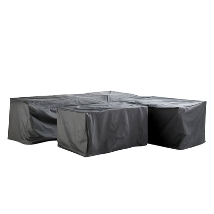 Garden Furniture Cover for Earlswood Aluminium Washed Wood Effect Large Corner Outdoor Sofa Set with Rising Table