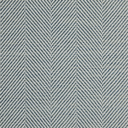 Kricia Upholstered Bed with Storage with Pillow Headboard, Slate Blue Chevron